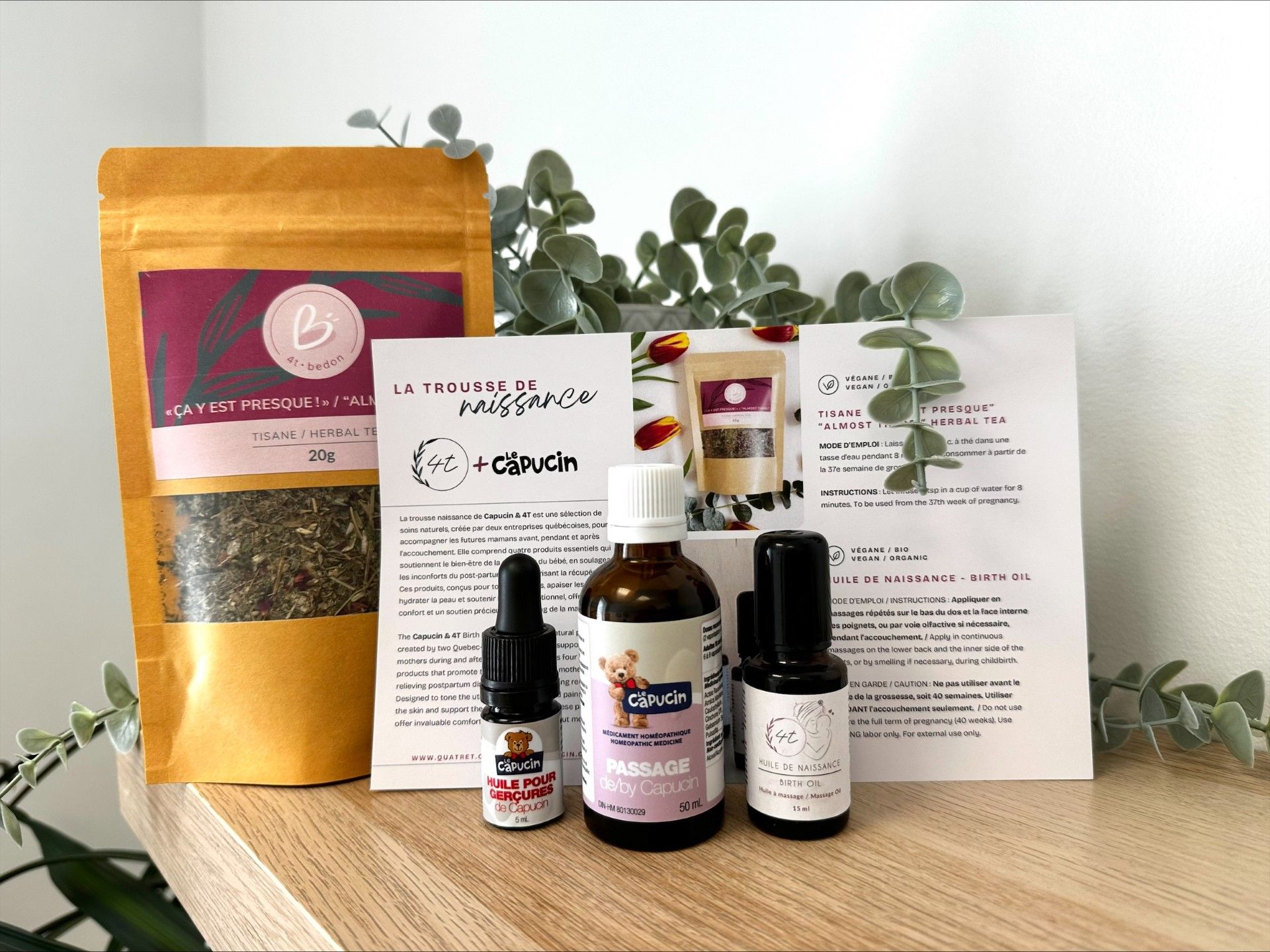 Une trousse de naissance naturelle pour accompagner les mamans avant et après l’accouchement 
